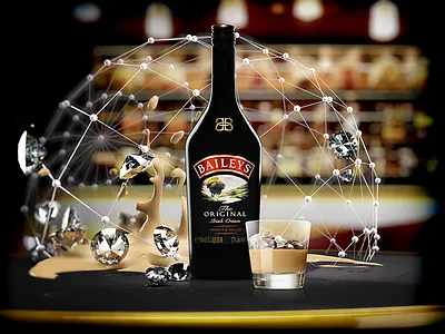 Baileys Pitch Crasyness 3d baileys cinema4d crasyness diamonds pitch realflow