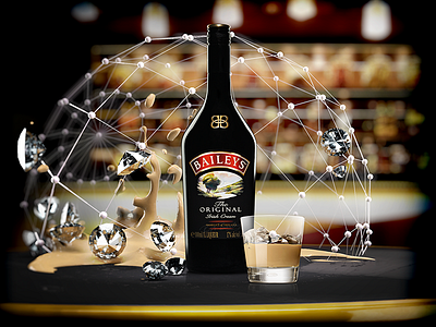 Baileys Pitch Crasyness 3d baileys cinema4d crasyness diamonds pitch realflow