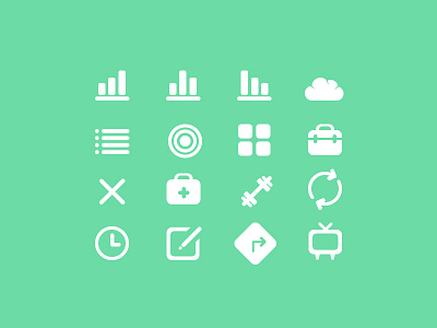 Tada Icons 2 chart cloud flat gym icon icons list minimal simple stats tada tv