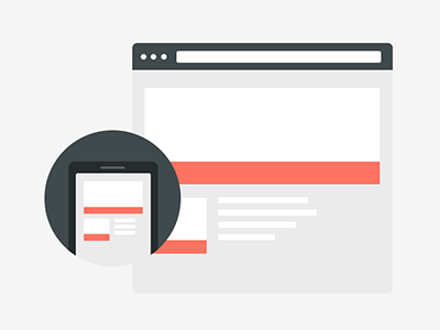 Browser + Phone browser flat icon phone