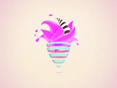 Pop-Cream | Doodling Styles #2 3d doodling styles illustration