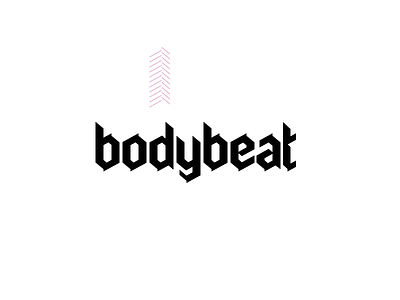 Bodybeat Alternative Logo gothic lettering logo