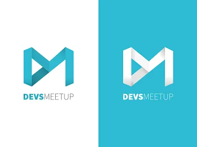 Devsmeetup Logo brand branding design dev devs devsmeetup illustration logo meetup paper vector
