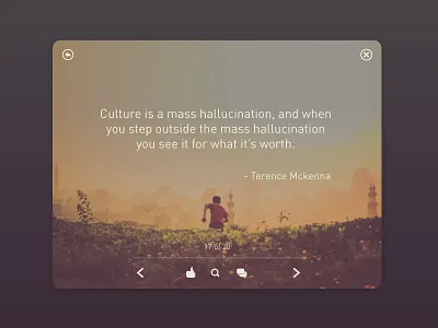 Quote App Concept app concept minimal quote rebound social ui widget