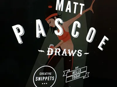 Matt Pascoe Draws illustration typography website