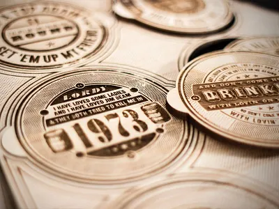 Love, Booze & Death (Detail) country western hillbilly promotional typography