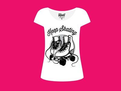 Heti T-shirts animation clothes figure skating gif heti roller skate skating t shirt vector