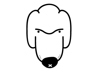 workin like a dog blackwhite bw character illustration