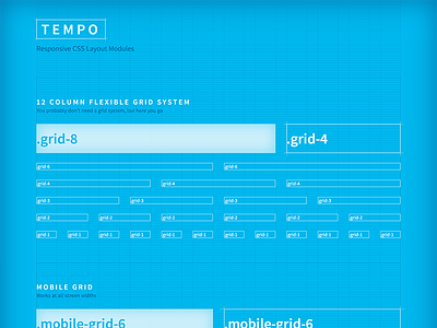 Tempo css grid scss web website