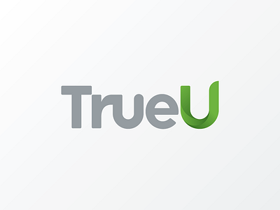 TrueU ligature logo twist type u