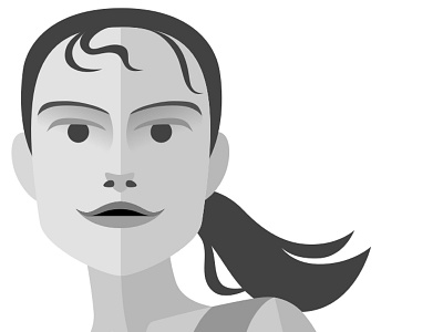 Runner's Head deco illustration runner vector wip woman