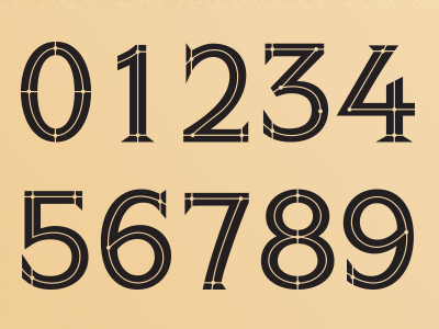 The Wire custom number set by Bethany Bauman on Dribbble