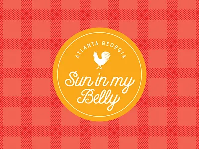 sun in my belly branding design graphic design handdrawn logo pattern type typography