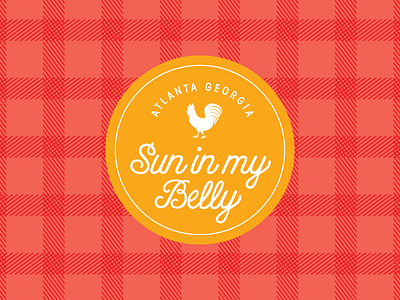 sun in my belly branding design graphic design handdrawn logo pattern type typography