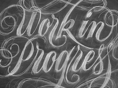 For the love of Dribbble lettering wip