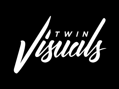 Twin Visuals branding hand lettering handdrawn lettering logo script type typography