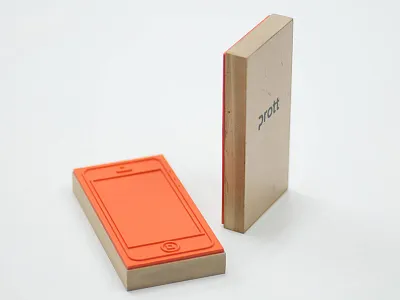 Prott iPhone Stamp for UI Sketching iphone offline orange prototyping prott sketching tool ui design wireframing wood