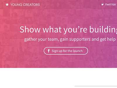 Landing young creators