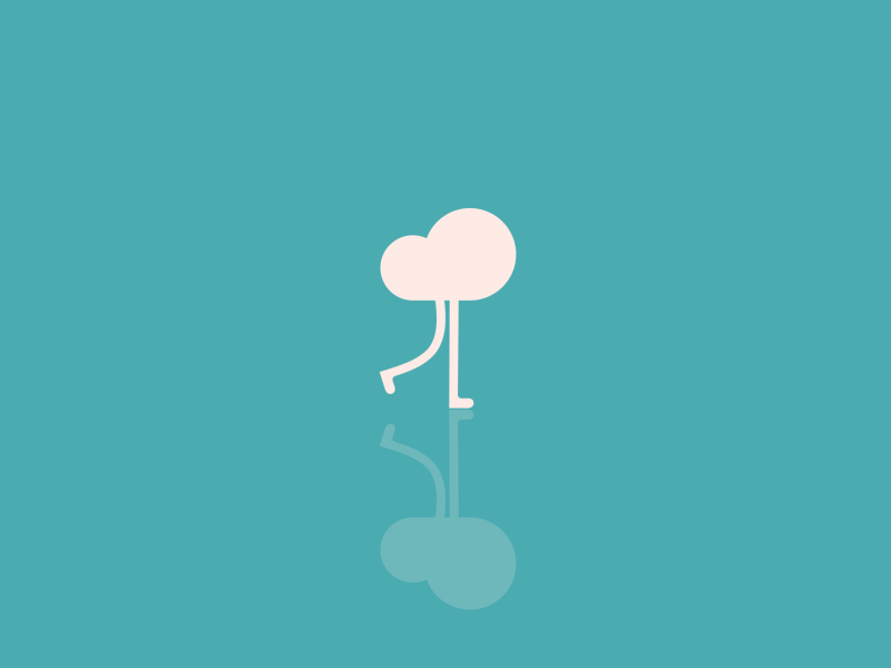 Walking cloud after effects animation cloud gif illustration red walk walk cycle