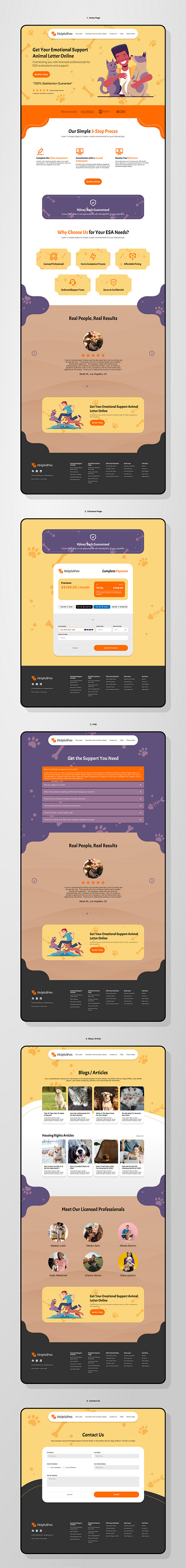 Helfulpets.com design figma illustration logo ui ui design uxui design web app website