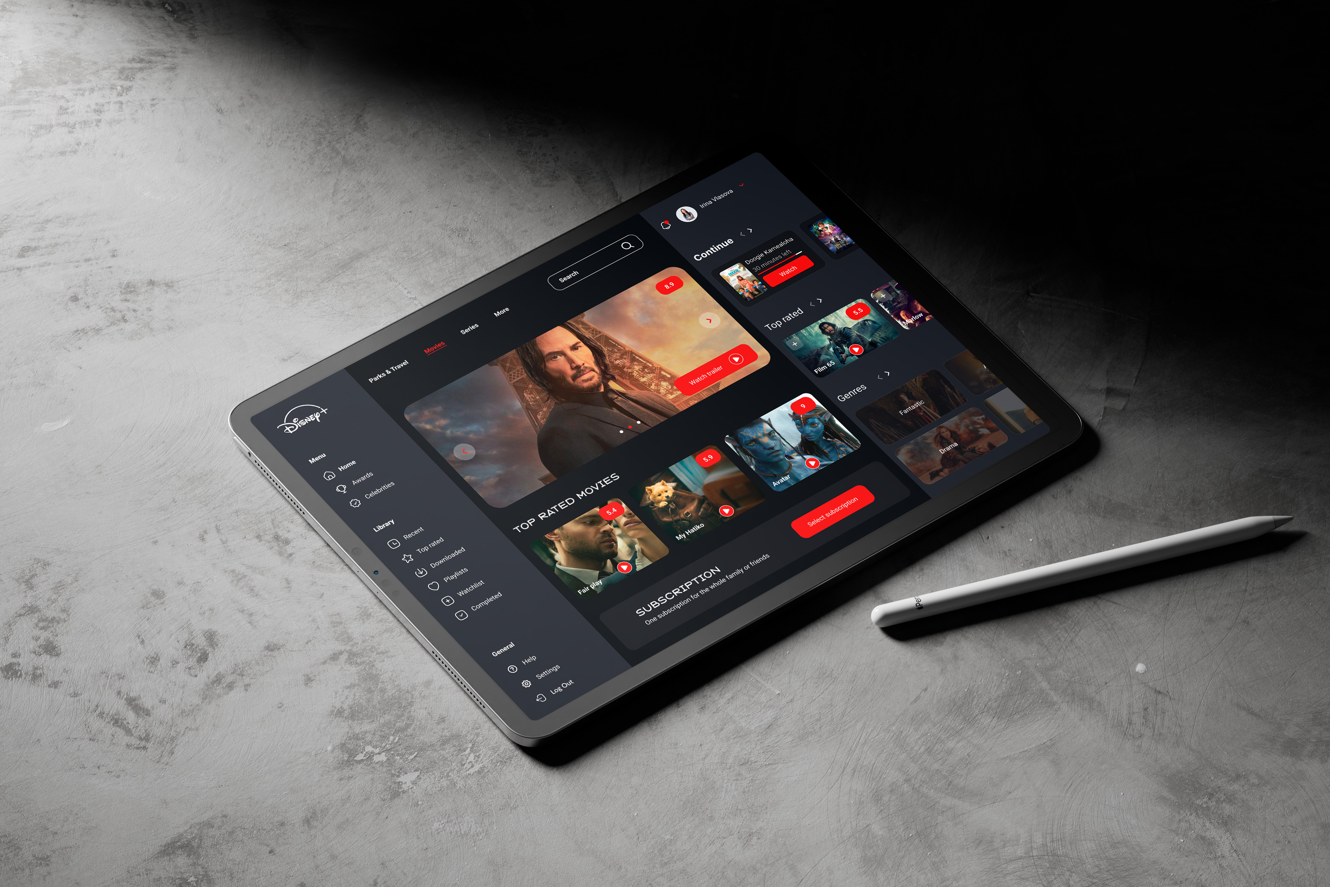 Dashboard redesign streaming service dashboard ui uiux design user research visual design web design