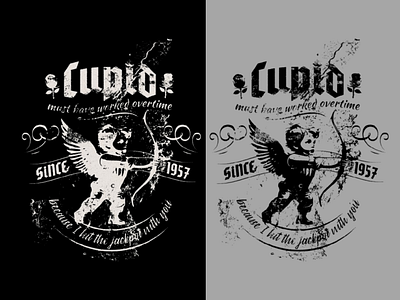 Cupid Valentine's special Monochromic Vector Vintage design apparel design classic designs clothing brand graphic design hoodie design illustration t shirt design typography vector vector illustration vintage design