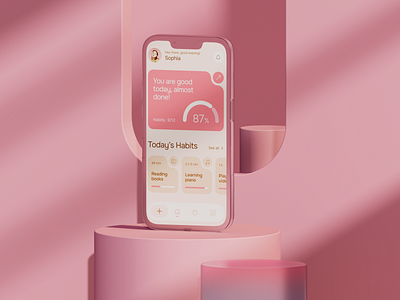 ToDo App | Wannabe NextLevel Recap 3d mobile design ui