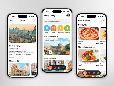 Journey travel planner - mobile app app appdesign creative design digital experience figma interaction interface ios journey mobile planner prototype travel trip trips ui uiflow ux