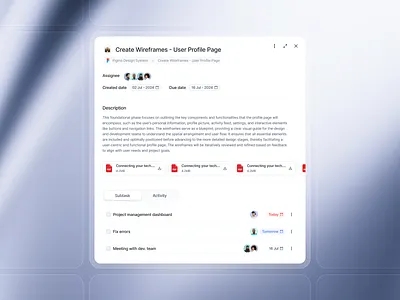 Project Details 📝 app dashboard keep design system productproductivity tools project details ui uikit visual design widgets