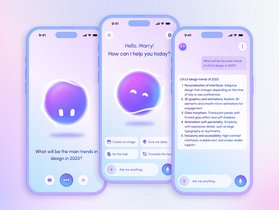ELLO Ai Assistant - mobile app ai app appdesign assistant automation creative design digital experience figma interaction interface ios mobile productivity prototype tech ui uiflow ux