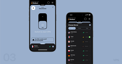 Security App - VPN app application design mobile mobile vpn security security app security vpn ui ux vpn vpn app