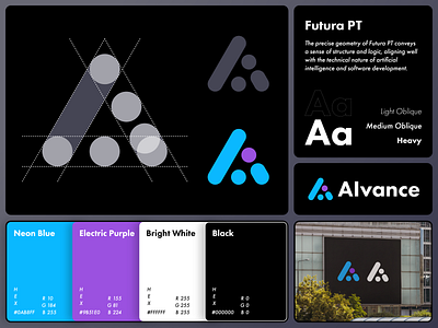 Modern Company Branding Design - Alvance brand identity branding branding template branding ui business identity company company branding corporate branding illustration logo portfolio rebranding redesign tech branding ui ux visiting card visual identity