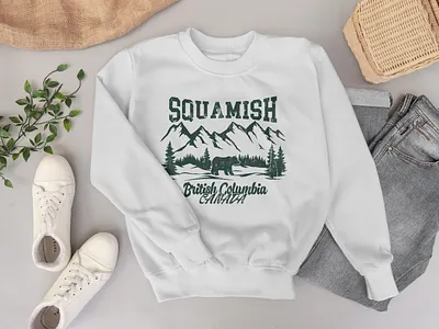 Vintage Wilderness Adventure sweat-shirt Design. graphic design