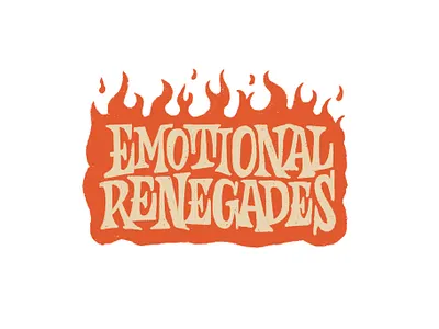 Emotional Renegades Lettering branding design font illustration lettering logo tshirt tshirt design typography ui