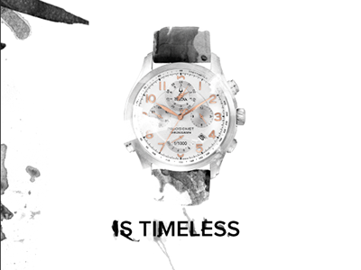 Timeless illustration ink watch