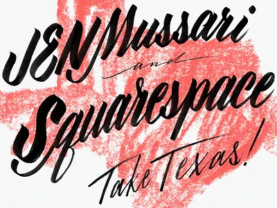 Texas or bust! identity illustration lettering music squarespace typography