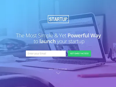 Unbounce Landing Page Template For Startups coming soon company demo landing page landing template launch signup startup subscribe trial unbounce