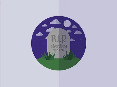 R.I.P. Advertising (For me at least) cemetery clouds grass grave moon night r.i.p. stars tombstone