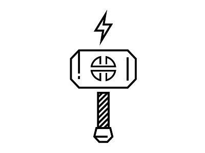 Thor design iconography illustration