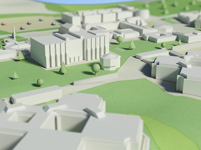 Tilt shift render three.js webgl