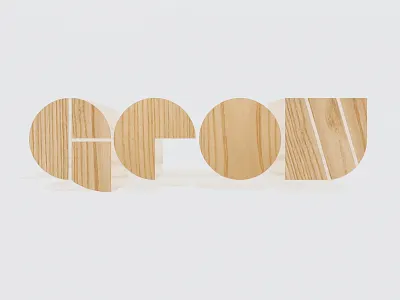 Grow grow typography wood