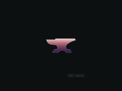 NEW Tiny Anvil anvil brand creative firm freelance logo redesign