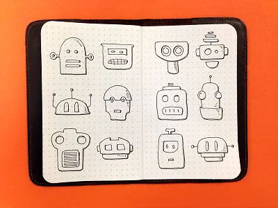 Concepting... robots illustration micron pen art robot robots sketch sketches sketching