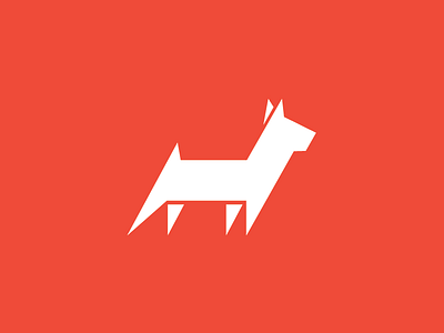 Dog Icon clean design dog exercise icon identity illustration ios logo red simple sketch