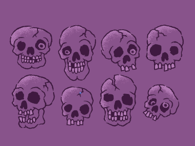 More Skullzzz halloween hand drawn illustration illustrator pattern skulls texture vector