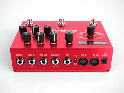 Strymon Parallax 3d electronics gear modelling modo photorealism rendering visualization