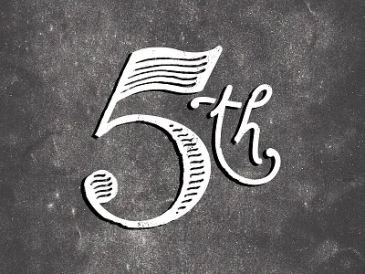 Fifth fifth for fun letting texture