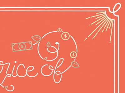 WIP: Lettering! color illustrator lettering money orange price typography