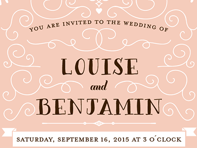 Grand flourish wedding invitation flourish stationery wedding invitation wedding invite