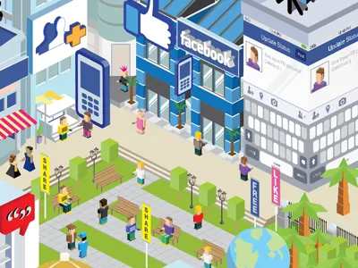 DiGiLive 2 app app city city design digi digital eboy internet isometric mobile telco town